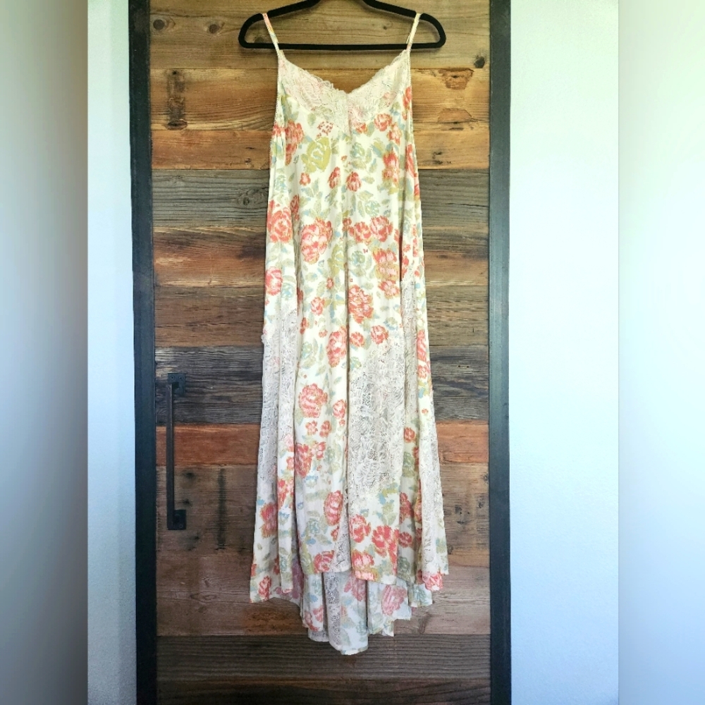 Free People FP Intimnately First Date Printed Maxi Slip Dress NWT - Picture 5 of 7